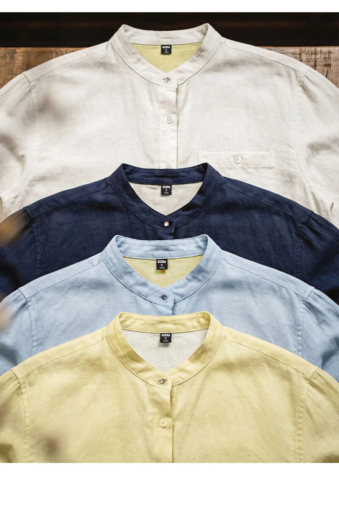 Linen Blend Button-Down Shirt