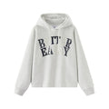 Letter Print Hooded Sweatshirt
