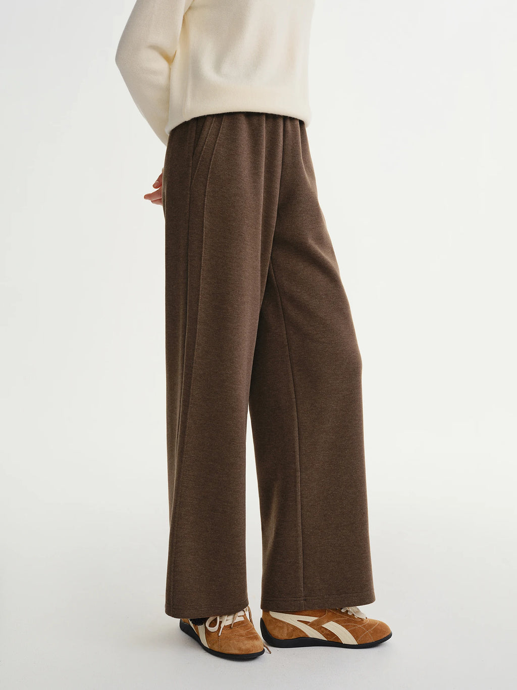 Relaxed Fit Wide Leg Casual Pants
