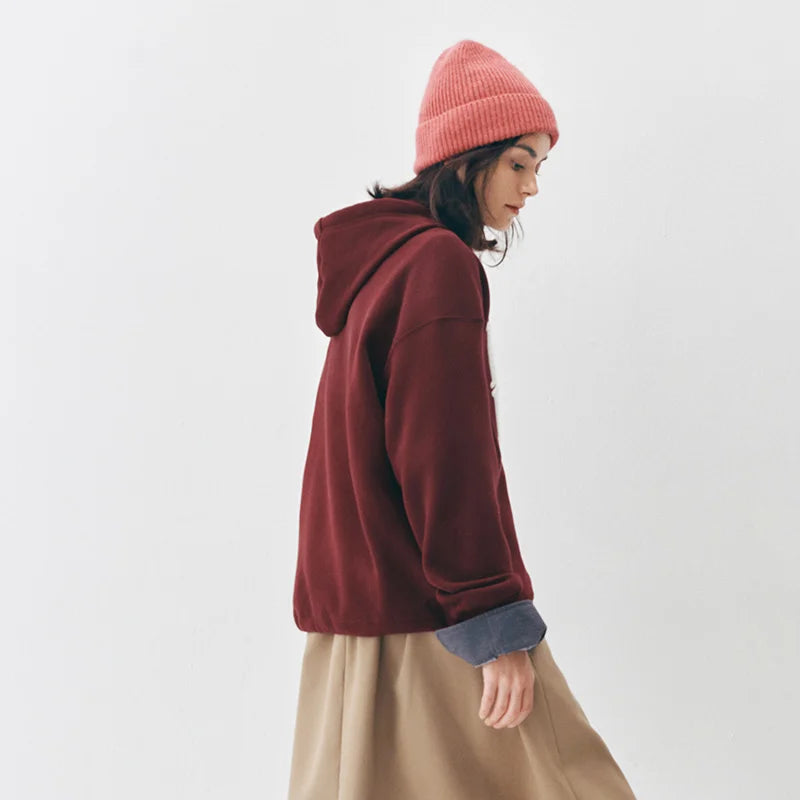 Letter Print Hooded Sweatshirt