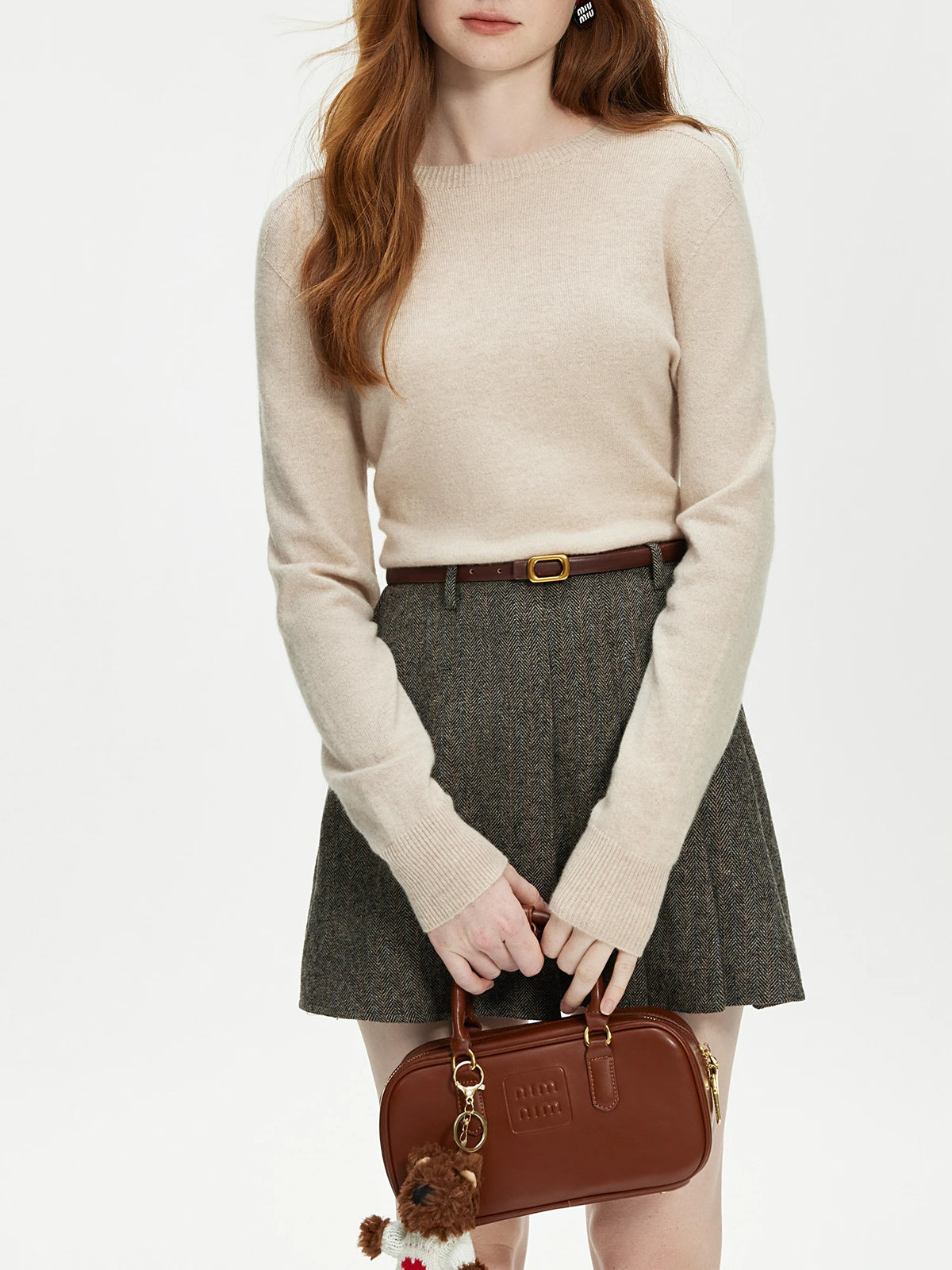Seamless Wool Knit Sweater