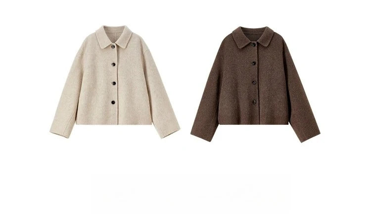 Short Woolen Loose Jacket