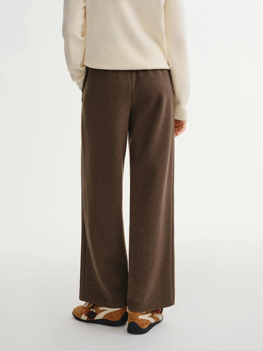 Relaxed Fit Wide Leg Casual Pants