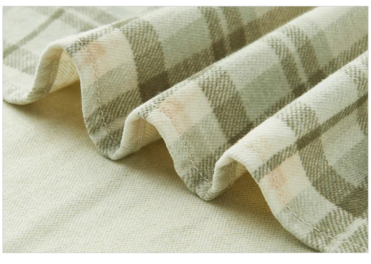 Oversized Plaid Long Sleeve Shirt