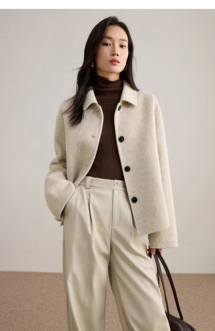 Short Woolen Loose Jacket