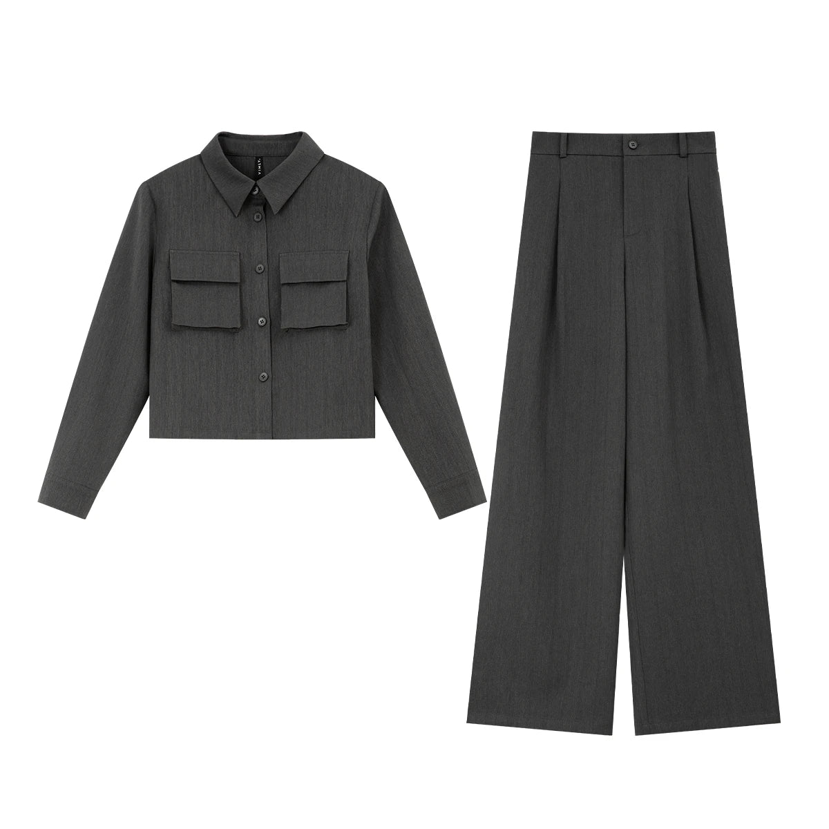 Utility Pocket Crop Jacket & Pants Set