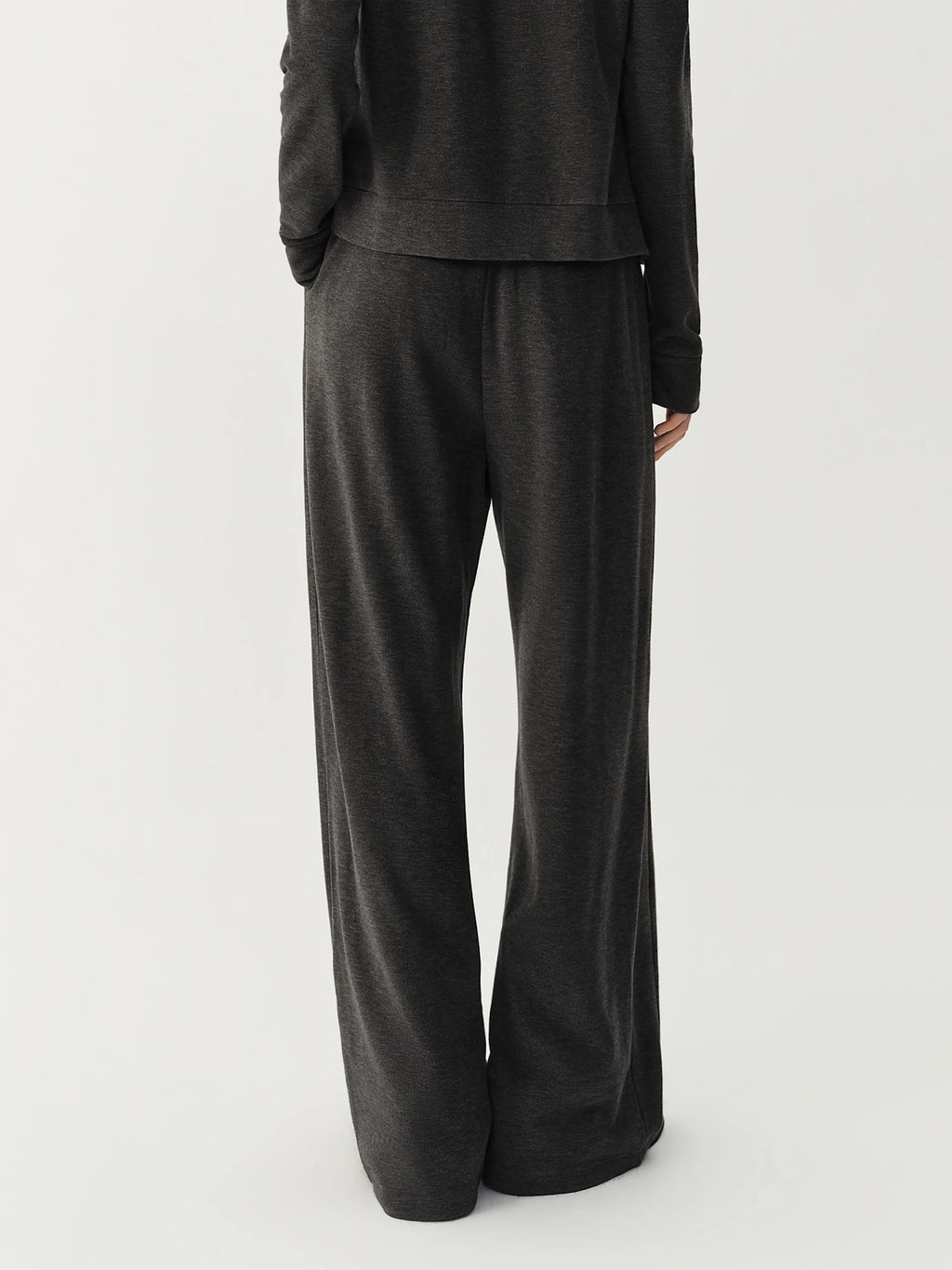 Hooded Knit Cardigan & Pants Two-Piece Set