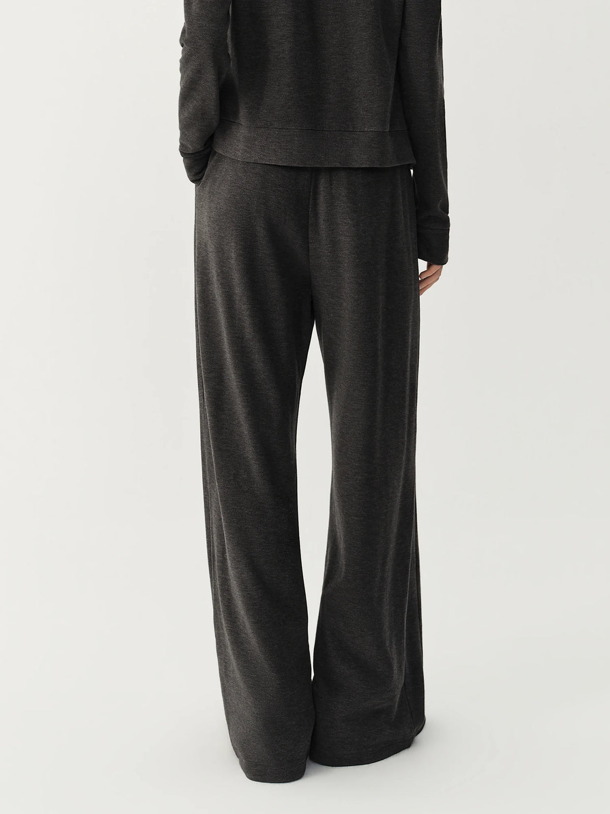 Hooded Knit Cardigan & Pants Two-Piece Set