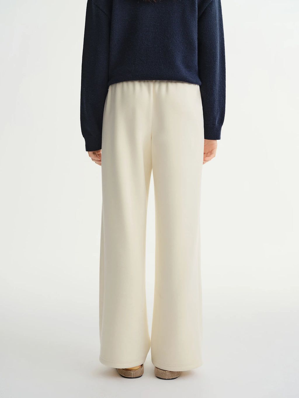 Relaxed Fit Wide Leg Casual Pants