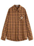 Brushed Plaid Oversized Shirt
