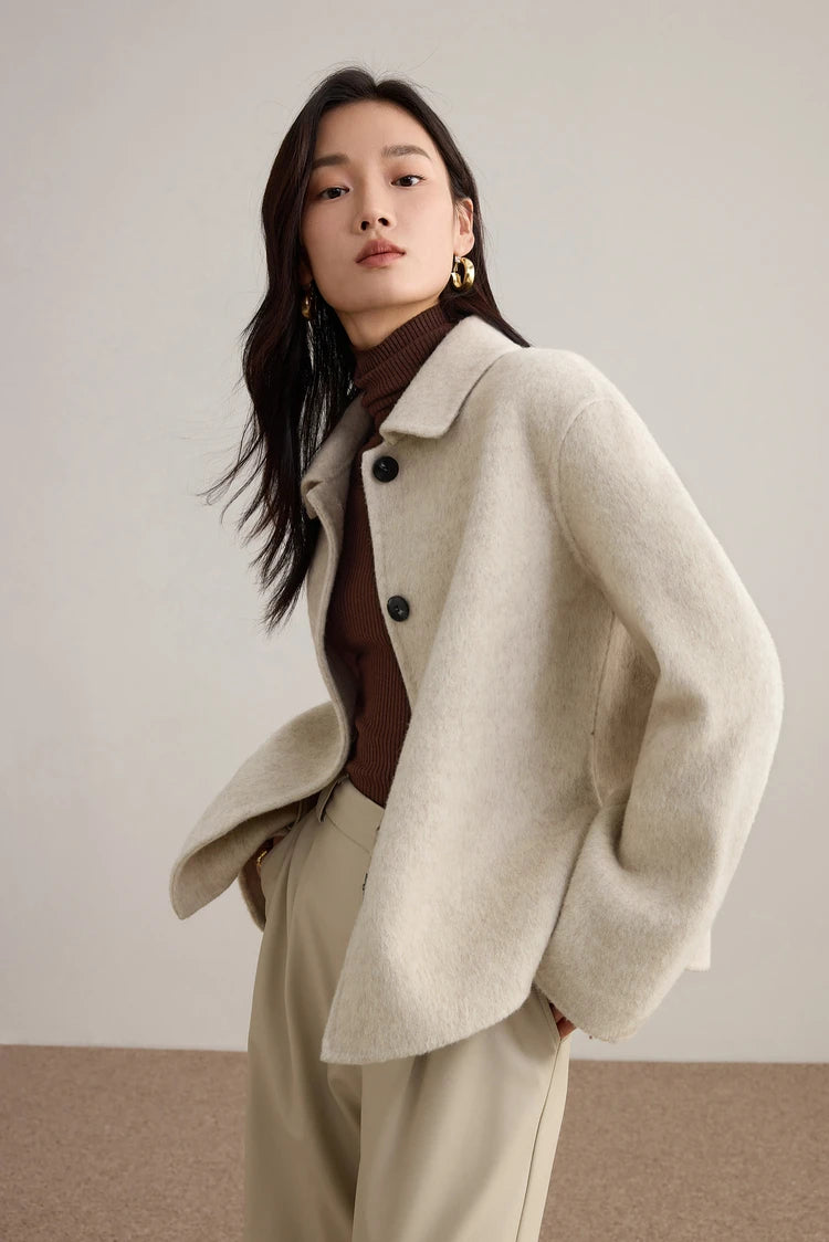 Short Woolen Loose Jacket