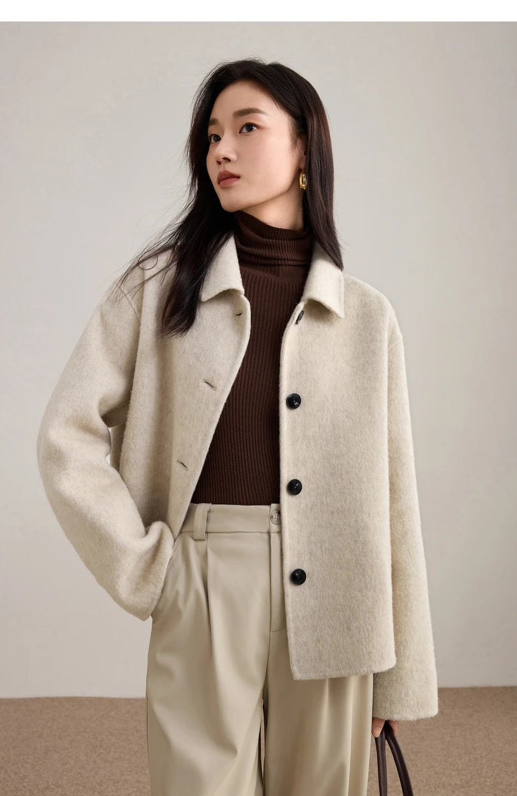 Short Woolen Loose Jacket