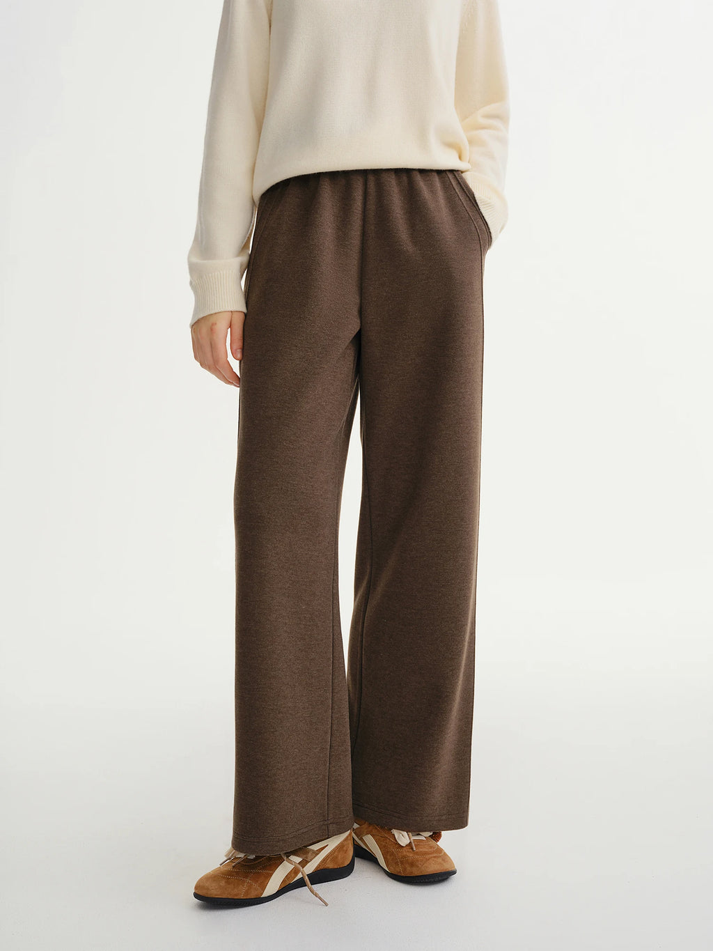 Relaxed Fit Wide Leg Casual Pants