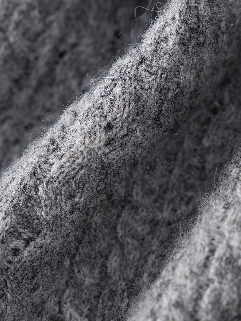 Textured Crew Neck Knit Sweater