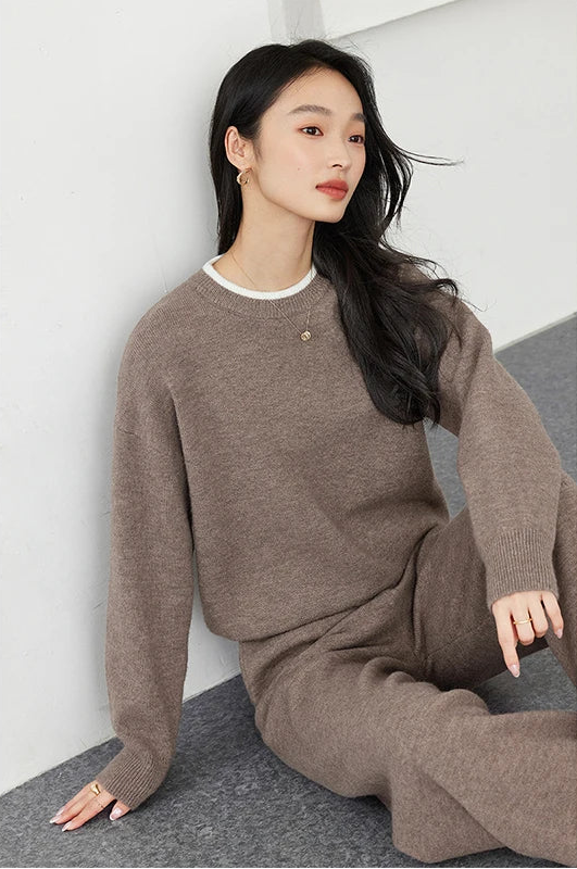 Knit Sweater & Trousers Set