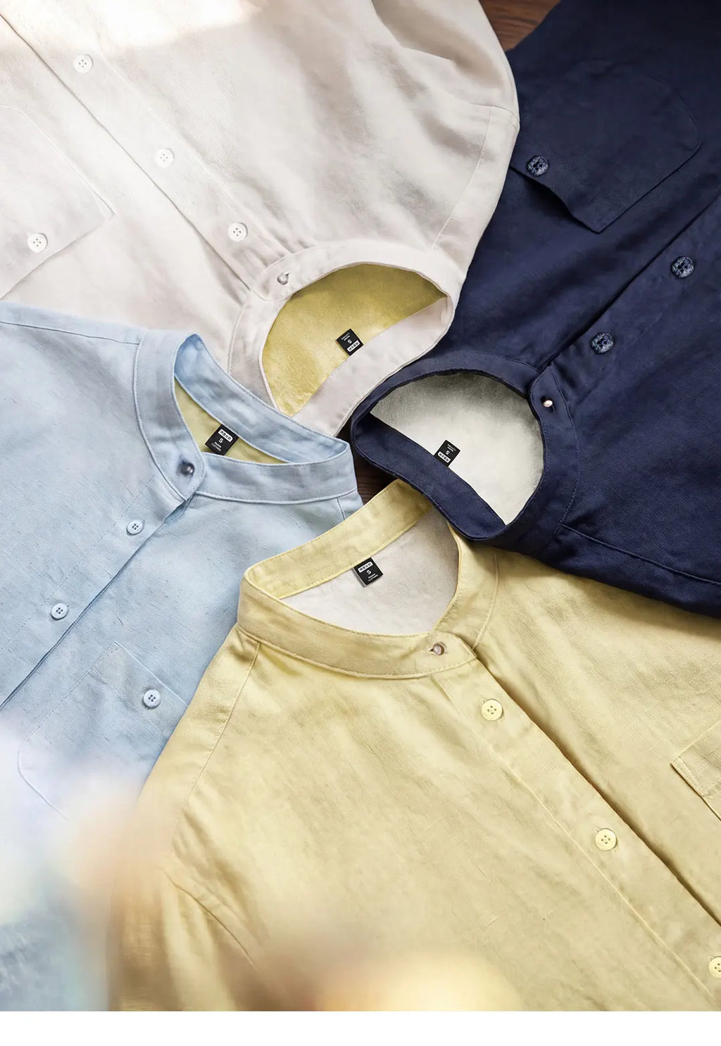 Linen Blend Button-Down Shirt