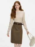 Seamless Wool Knit Sweater