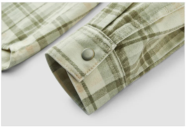 Oversized Plaid Long Sleeve Shirt