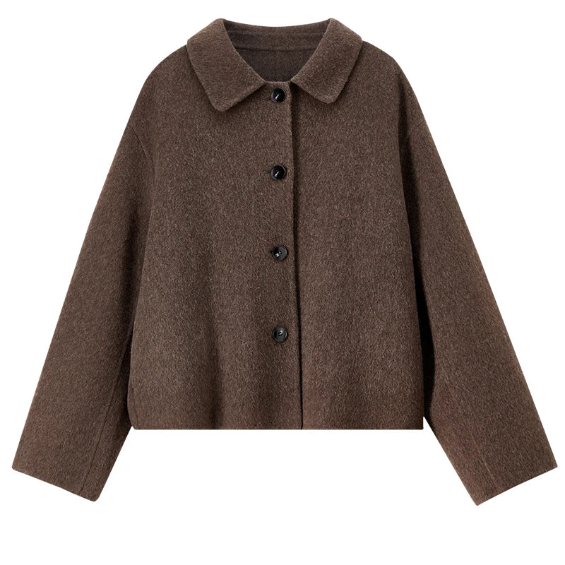 Short Woolen Loose Jacket