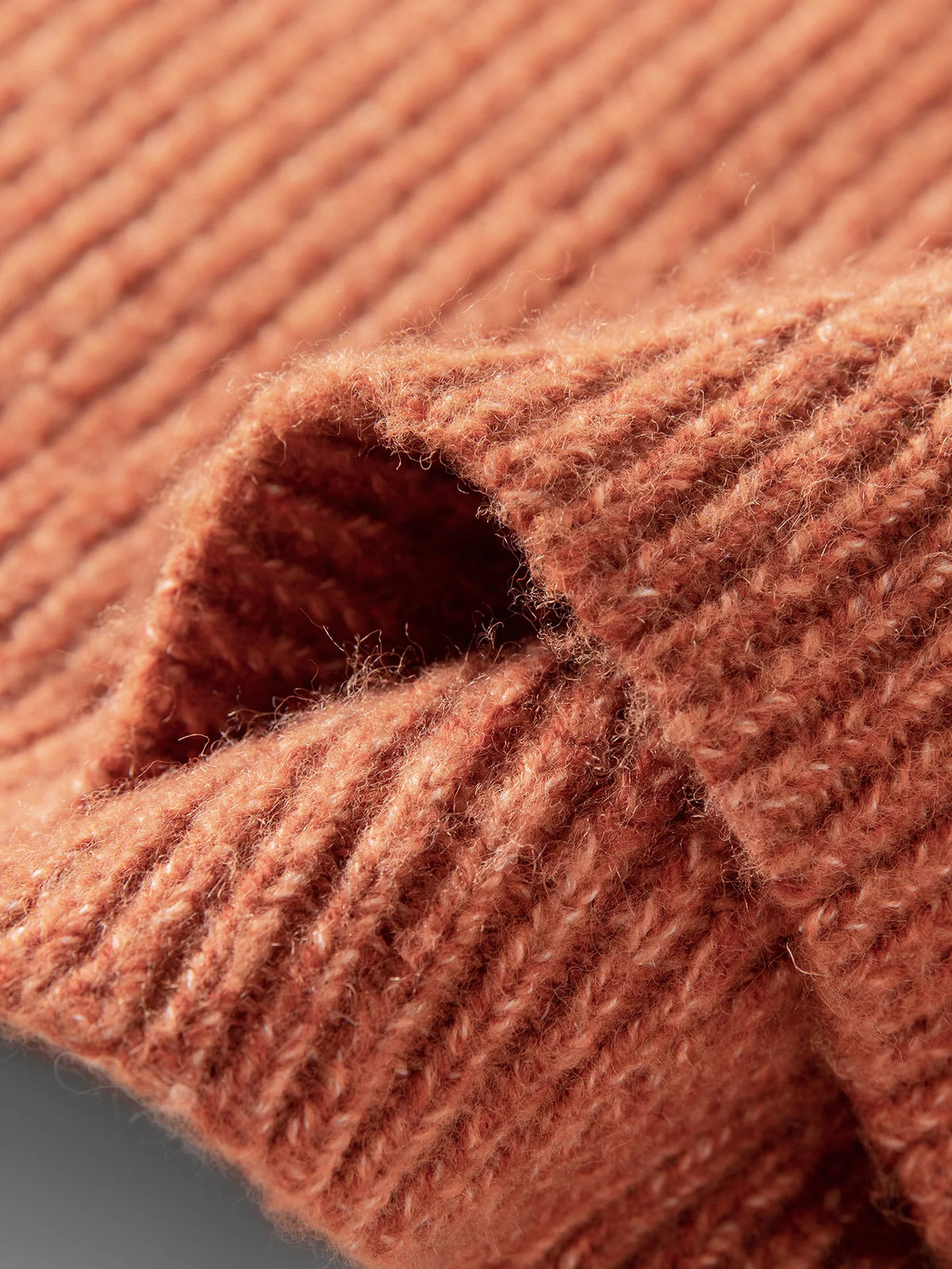 V-Neck Yarn Knit Sweater