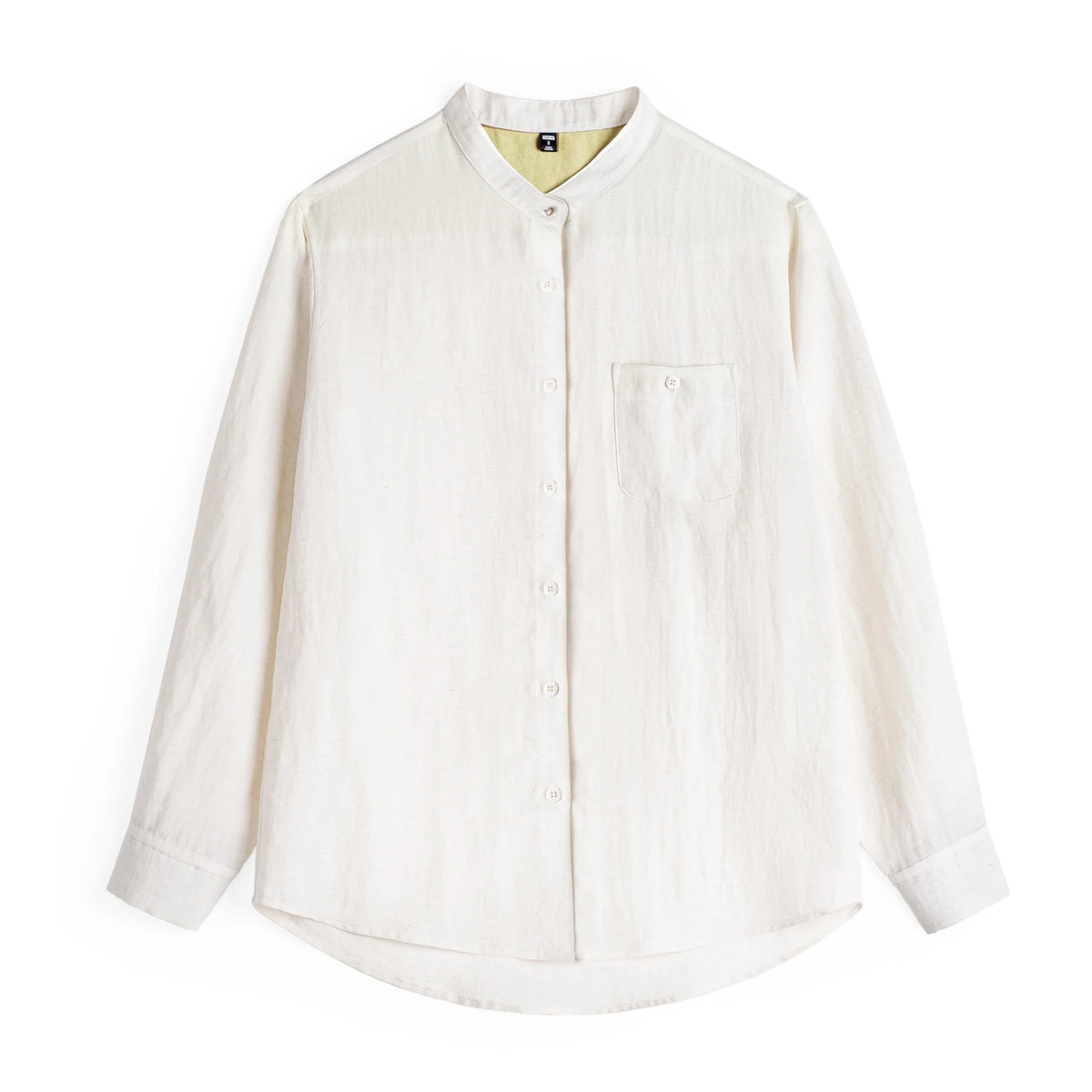 Linen Blend Button-Down Shirt