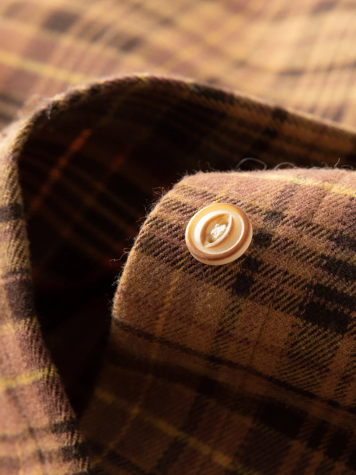 Brushed Plaid Oversized Shirt
