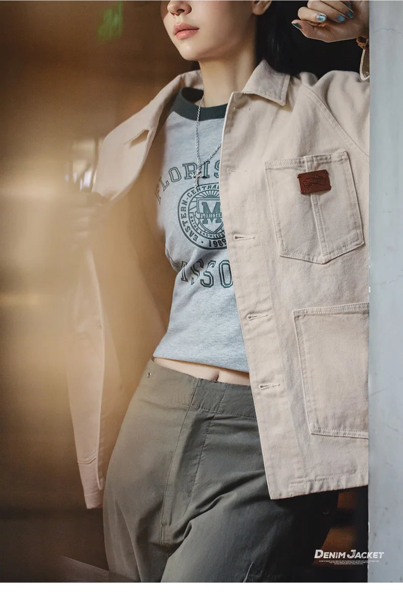 Cotton Seed Shell Denim Jacket
