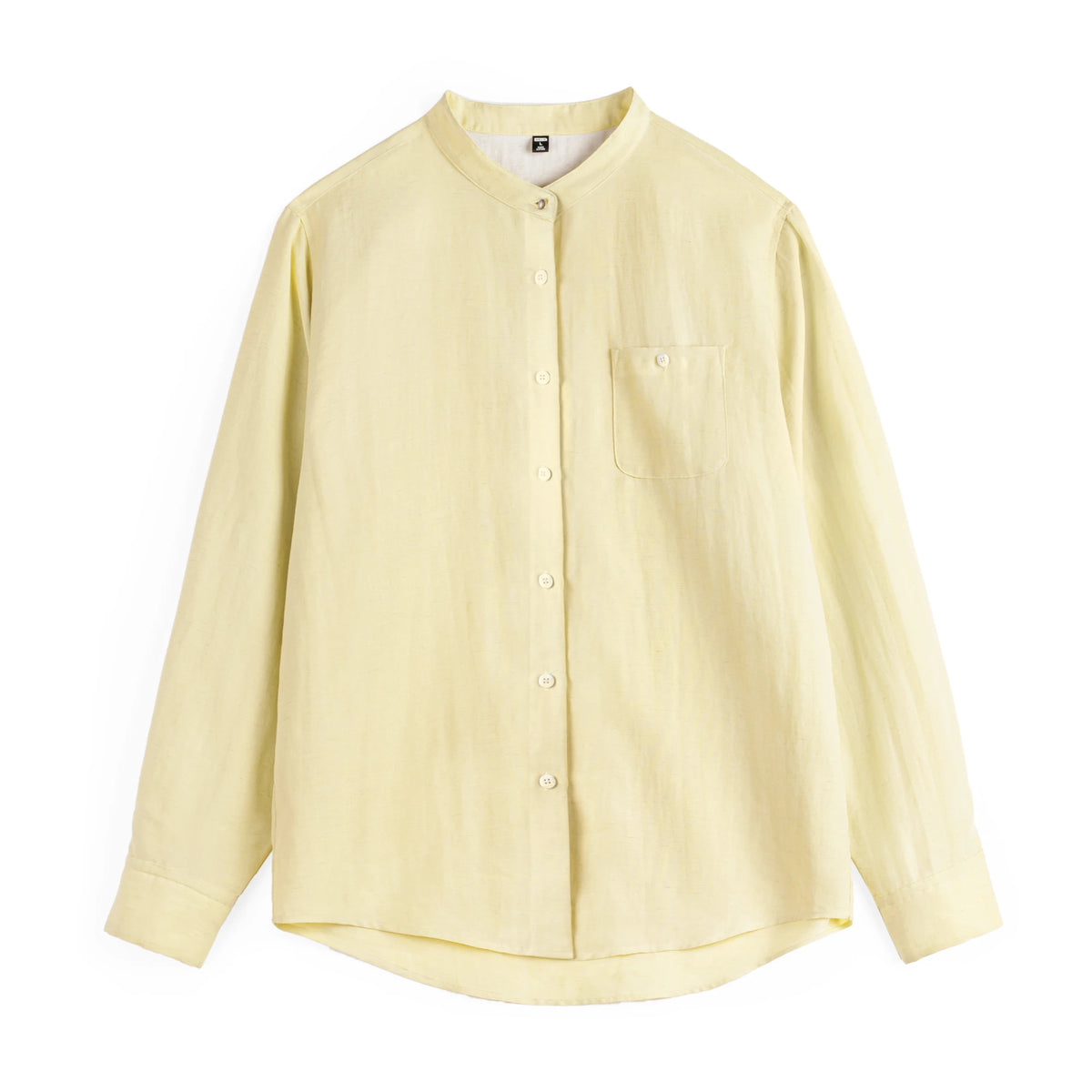 Linen Blend Button-Down Shirt