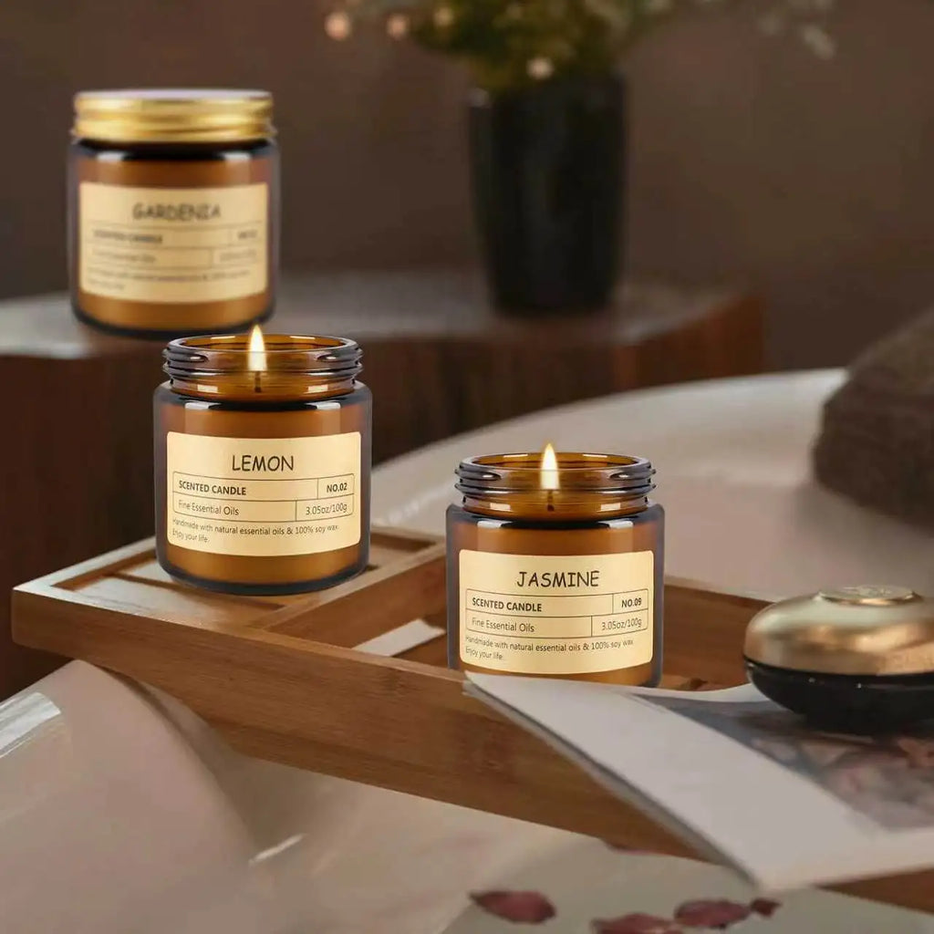 12 Scented Candles Gift Set – Natural Soy Wax Aromatherapy Candles
