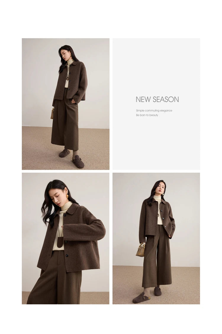 Short Woolen Loose Jacket