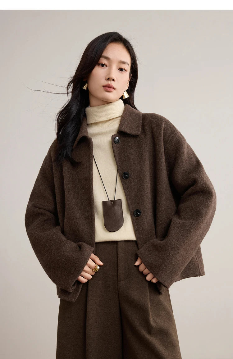 Short Woolen Loose Jacket