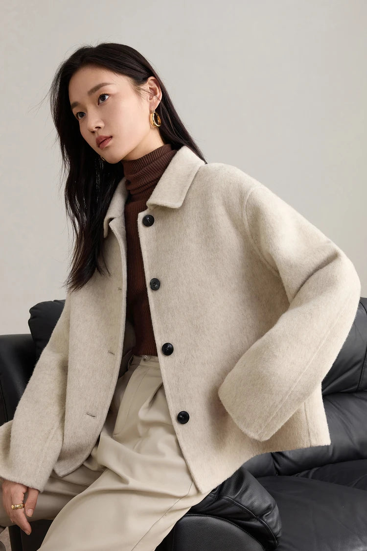 Short Woolen Loose Jacket