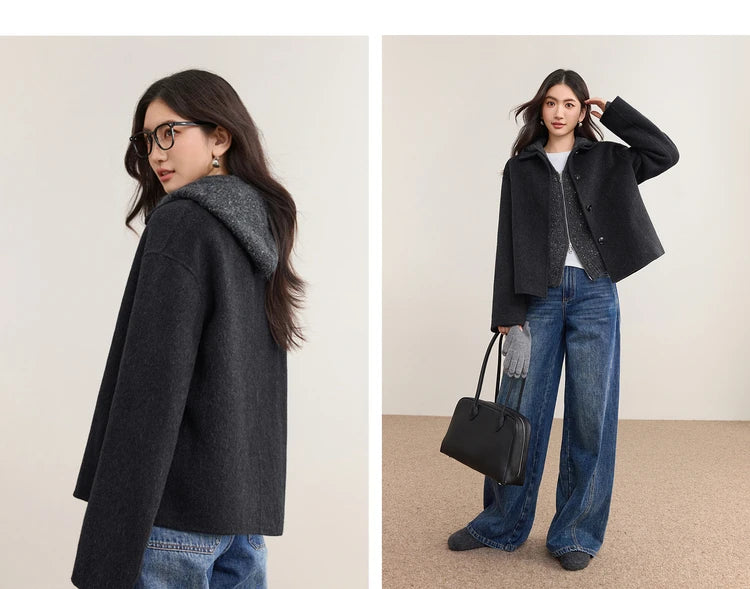 Short Woolen Loose Jacket