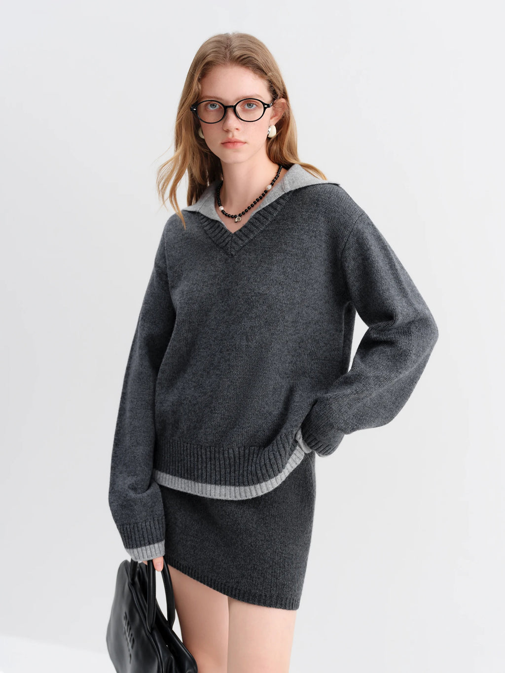 Two-piece Illusion Design Pullover