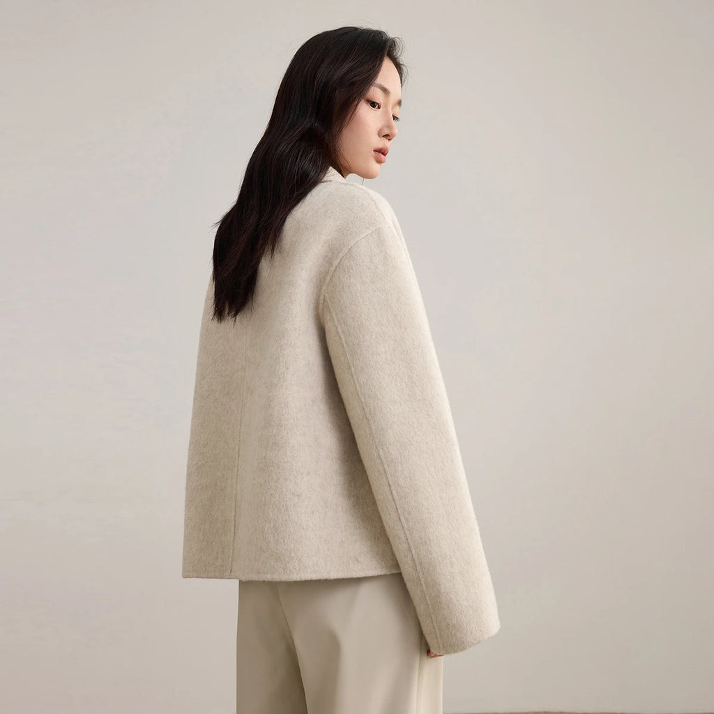 Short Woolen Loose Jacket
