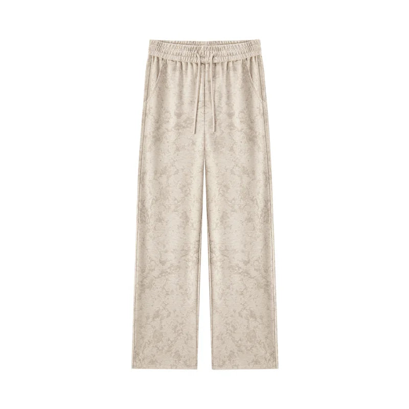 Wool-Feel Wide-Leg Trousers