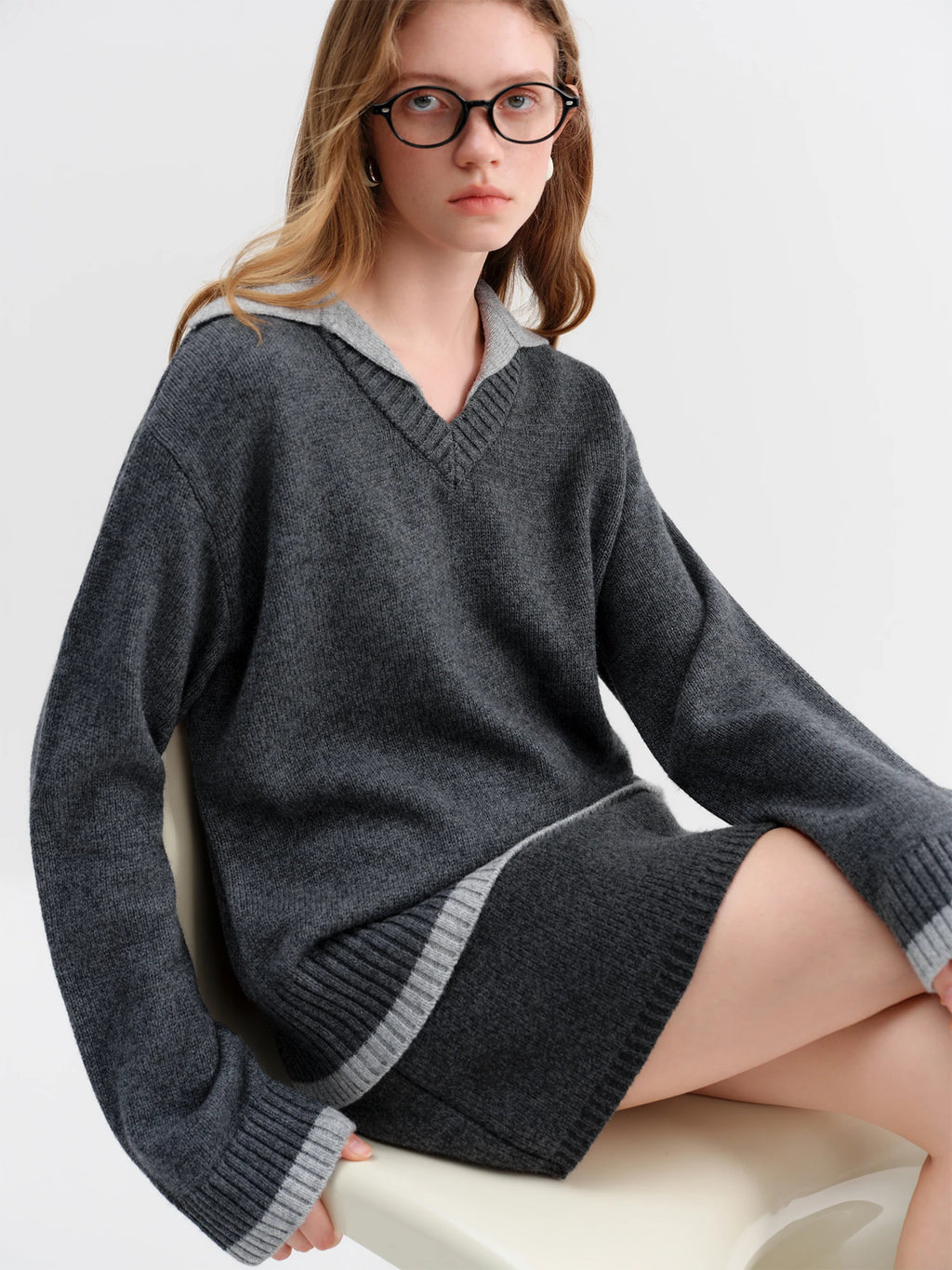 Two-piece Illusion Design Pullover