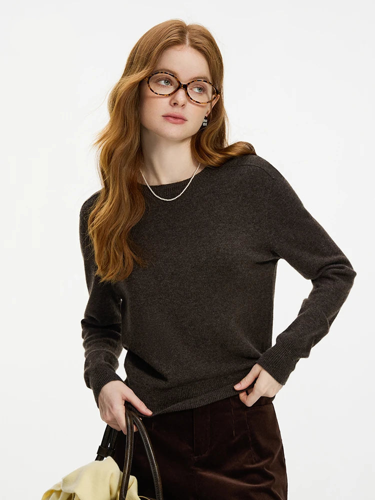 Seamless Wool Knit Sweater