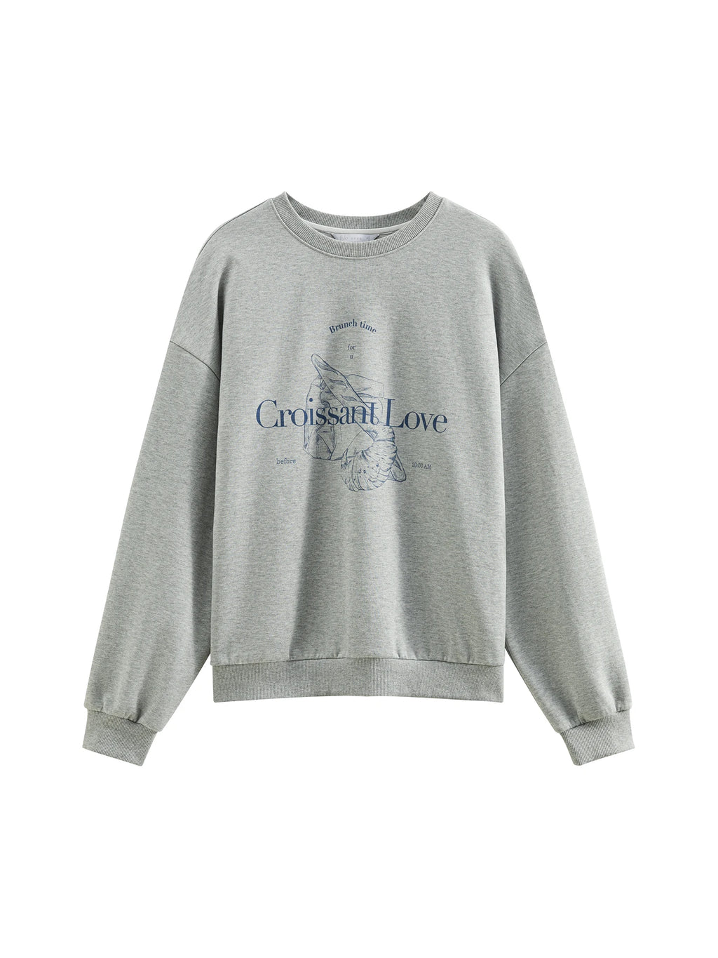 Round Neck Letter Print Sweatshirt
