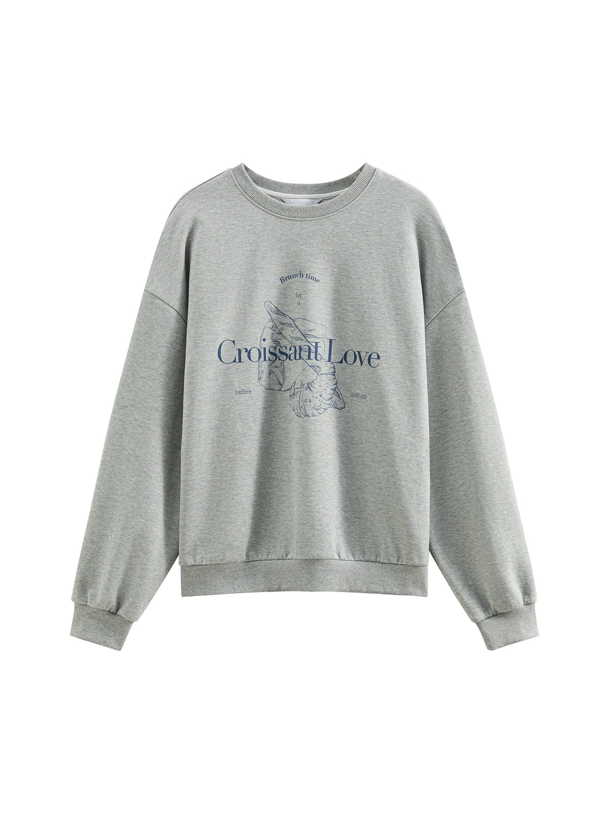 Round Neck Letter Print Sweatshirt