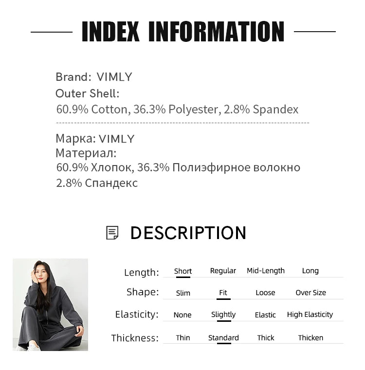 2-Piece Hooded Zip Jacket &amp; Wide-Leg Pants Matching Set
