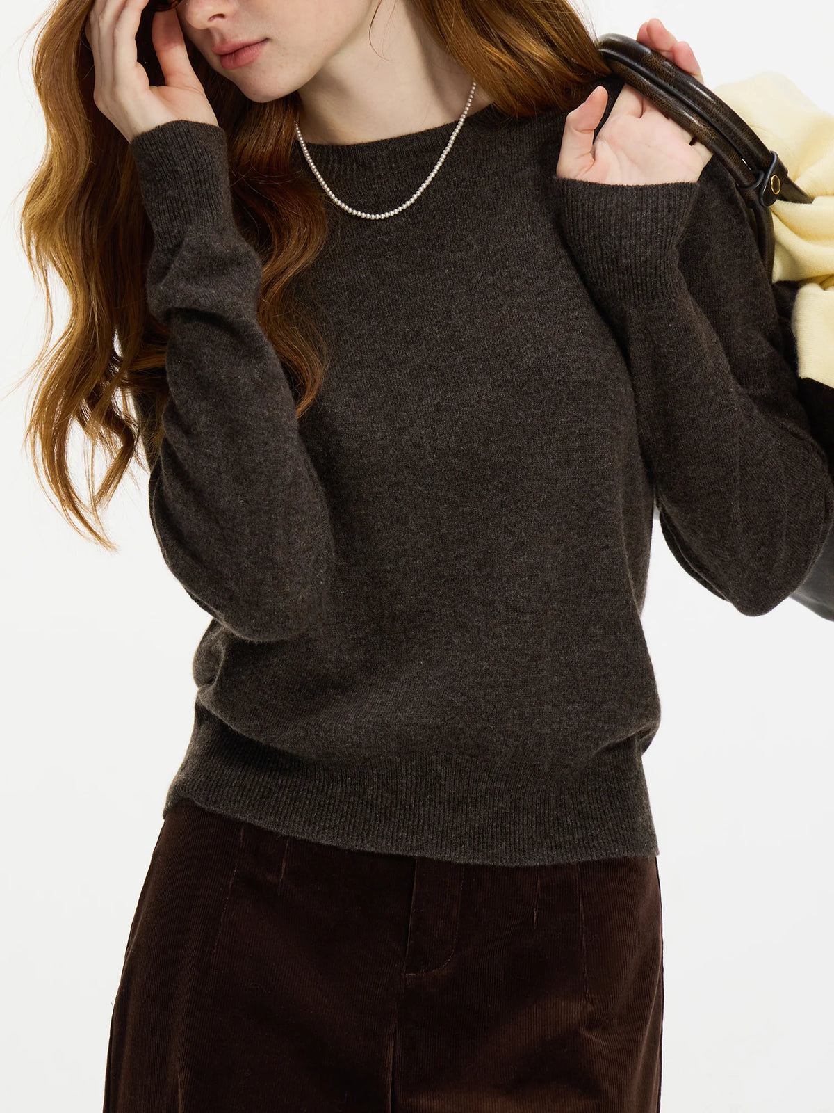 Seamless Wool Knit Sweater