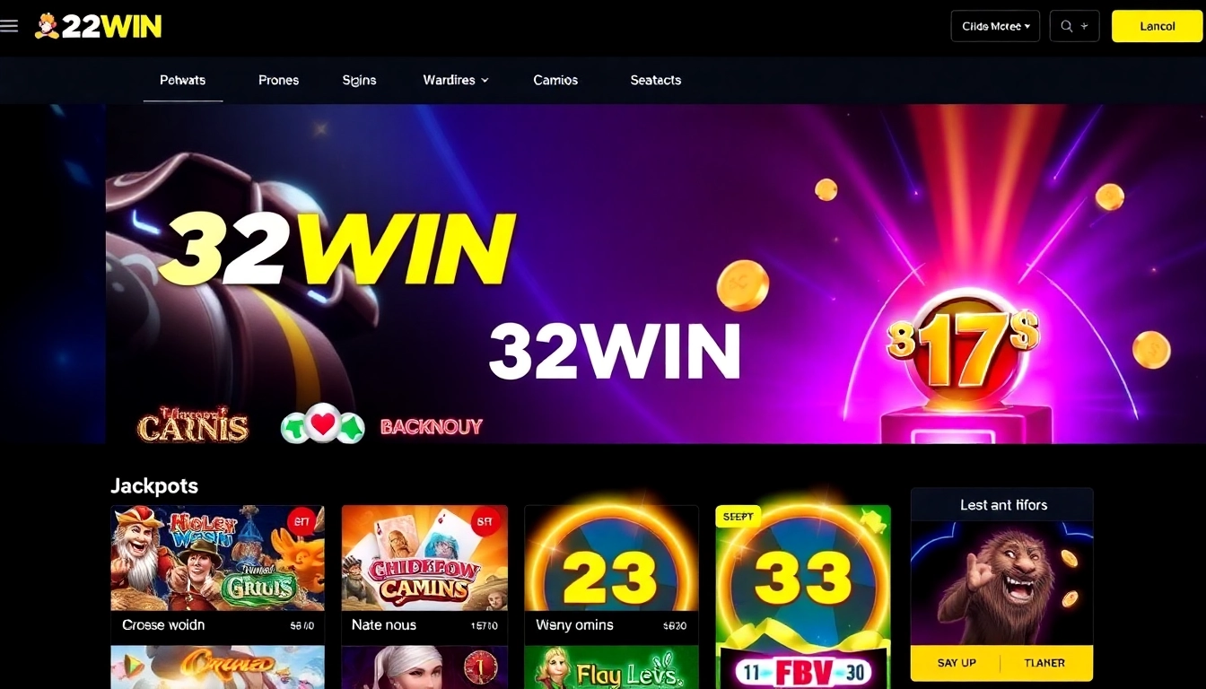 Thế Giới Giải Trí Trực Tuyến Đẳng Cấp Tại 32WIN Với Những Trò Chơi Hấp Dẫn