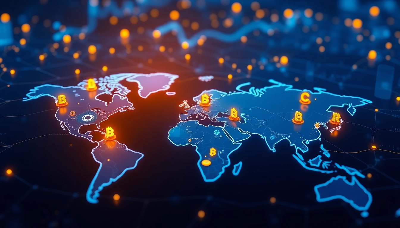 Expert analyzing crypto regulation laws and guidelines on digital screens for financial